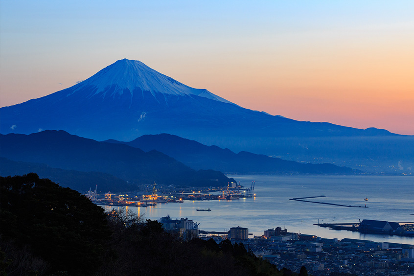 旅先から見る富士山